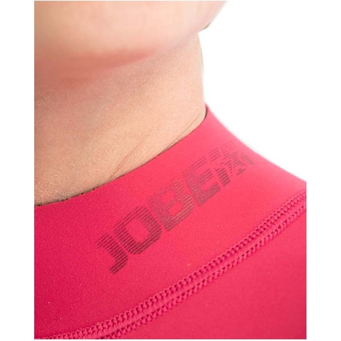 2024 Jobe Junior Boston 2mm Rug Ritssluiting Shorty Wetsuit 3036210 - Hot Pink